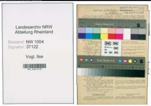 Entnazifizierung Ilse Vogl , geb. 14.08.1910 (Apothekerin)