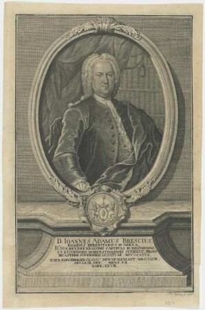 Bildnis des Ioannes Adamus Brescius