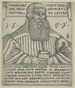 Bildnis des Iohannes Pfeffinger
