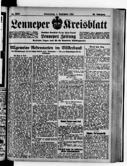 Lenneper Kreisblatt. 1830-1941