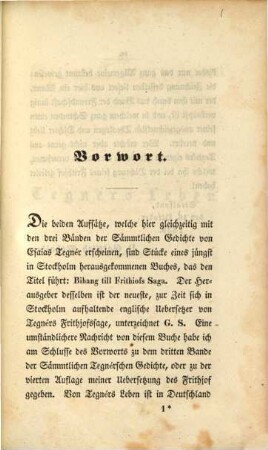 Esaias Tegnérs Leben : Nebst einer Einleitung Tegnérs zu seinem Frithjof ; zu Tegnérs Sämmtlichen Gedichten