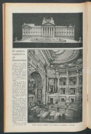 El palacio legislativo de Montevideo