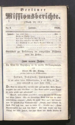 No. 1., Januar 1856
