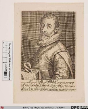 Bildnis Johann Sadeler d. Ä.