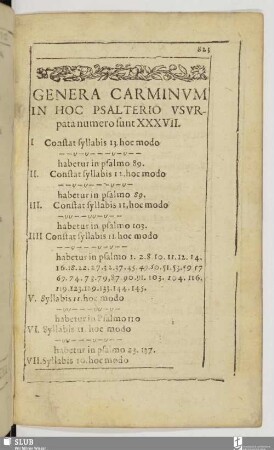 Genera carminum