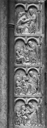 Portale del Guidizio finale (Westportal) — Werke der Barmherzigkeit