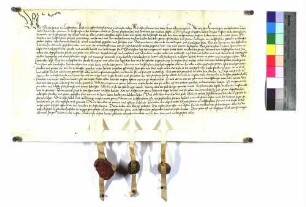 Ulrich Graf zu Helfenstein urkundet über einzelne nähere Bestimmungen des Kaufbriefs über die Stadt Wiesensteig und die Herrschaft Helfenstein vom 29. März 1442.