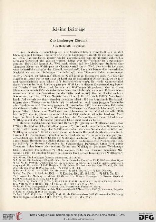73: Zur Limburger Chronik