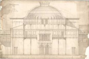 Voit, August von; München; Botanischer Garten - Palmenhaus (Längsschnitt)