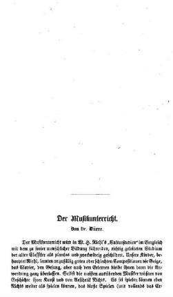 Der Musikunterricht