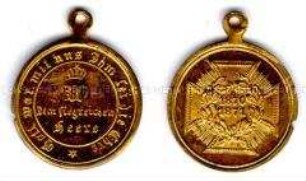 Tragbare Miniaturmedaille der Kriegsdenkmünze 1870/71 für Kombattanten