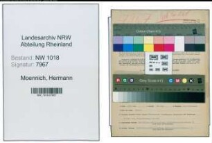 Entnazifizierung Hermann Moennich , geb. 26.01.1907 (Angestellter)