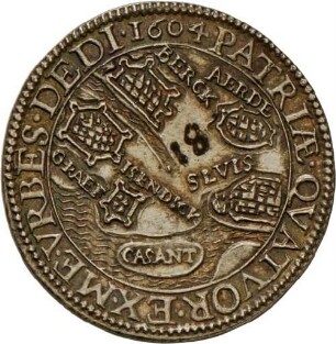 Medaille auf die Kapitulation von Ostende, 1604