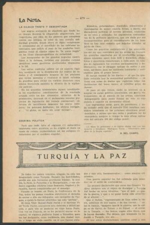 Turquía y la paz