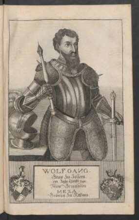 Wolfgang. Grav zu Zollern. im Jahr Christi 948. Seine Gemahlin Meza Grävin zu Naßau