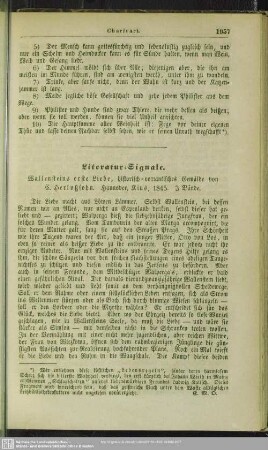 Literatur-Signale