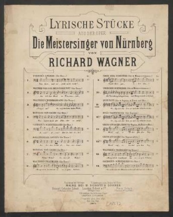 11: Quintett (für 2 Sopran, 2 Tenor und Bass)