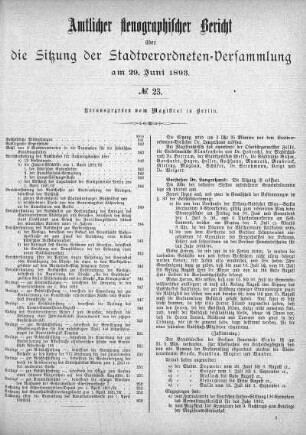 No. 23, 29. Juni 1893