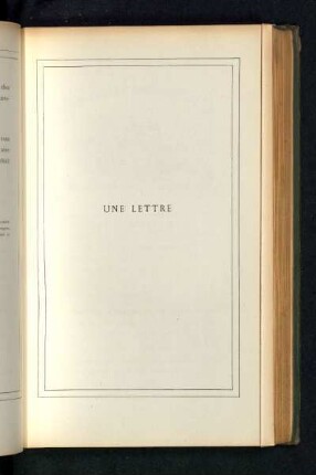 Une lettre
