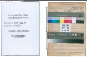 Entnazifizierung Rose Marie Poeschl , geb. 24.02.1922 (Dolmetscherin)