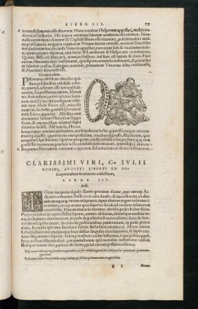 De Descriptionibus formarum coelestium, Liber III.