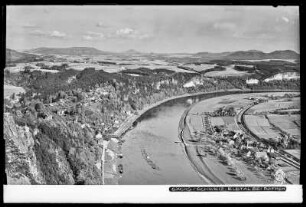 Blick auf das Elbtal bei Rathen