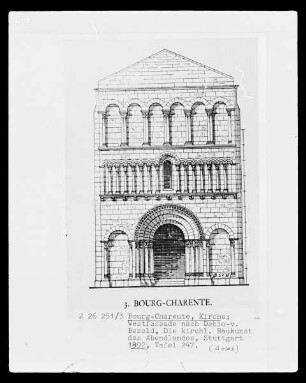 Grundriss église paroissiale Saint-Pierre, Westfassade