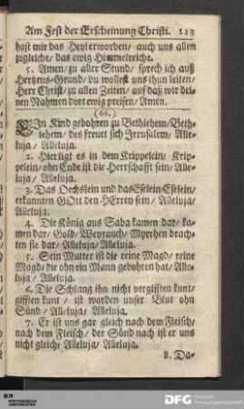 Am Fest der Erscheinung Christi.