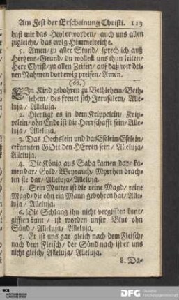 Am Fest der Erscheinung Christi.