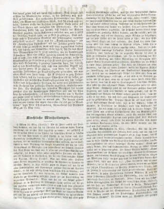 182-184 Kirchliche Mittheilungen