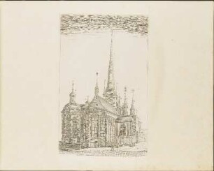 Kupferstich: Templum Sti. Francisci vulgo Ridderholms ...