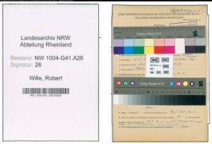 Entnazifizierung Robert Wille , geb. 21.02.1891 (Lagerarbeiter)