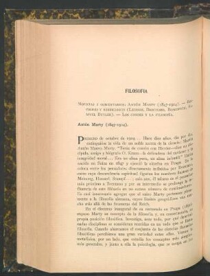Filosofía