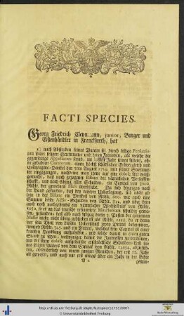 Facti Species