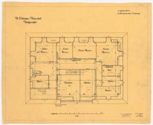 Villa Ostermann, Darmstadt Projekt II: Grundriss Dachgeschoss, 1:50