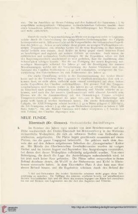 6: Eberstadt (Kr. Giessen) : steinzeitliche Ansiedlungen