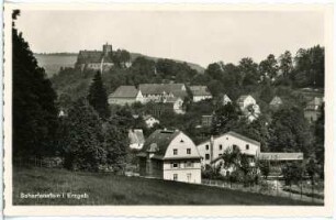 Scharfenstein. Blick auf Scharfenstein