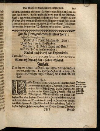593-603, Fuenffte Predigt