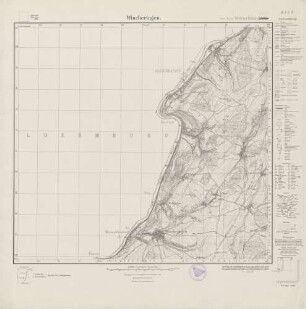6304 (alte Nr.: 3492) Wincheringen, Meßtischblatt (4cm - Karte)