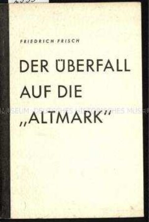 Antibritische Hetzschrift über den Altmark-Zwischenfall