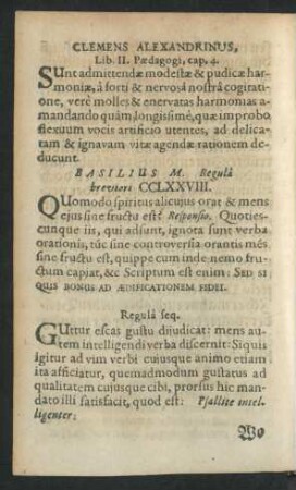 Clemens Alexandinus, Lib. II. Paedagogi, cap. 4.