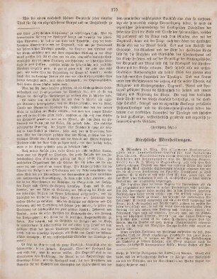 175-176 Kirchliche Mittheilungen