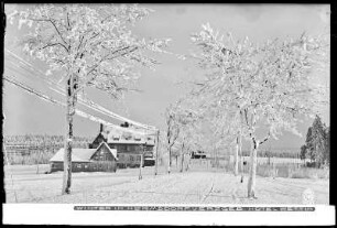 Hermsdorf im Erzgebirge im Winter, Hotel Wettin