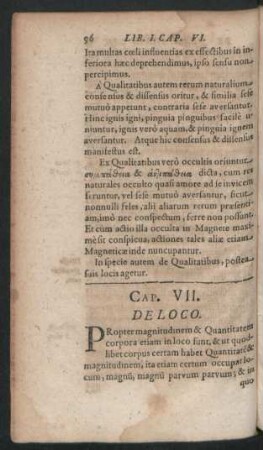 Cap. VII. De Loco.