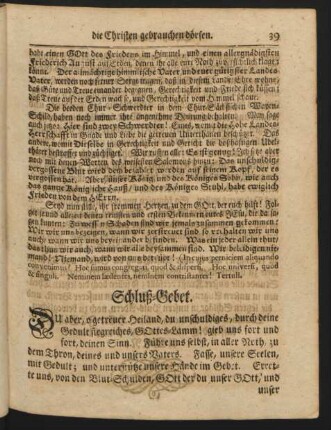 Schluß-Gebet