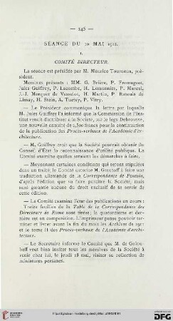 Séance du 10 mai 1912