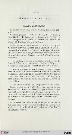 Séance du 10 mai 1912