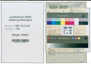 Entnazifizierung Walter Berger , geb. (Elektroingenieur)