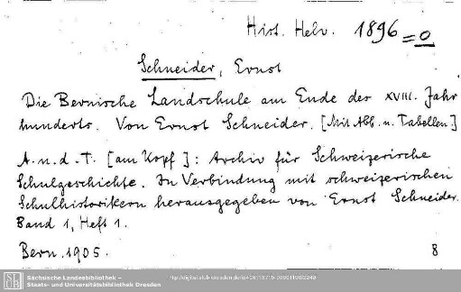 Historia Helvetiae 1896