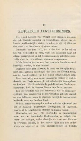 II. Historische aanteekeningen